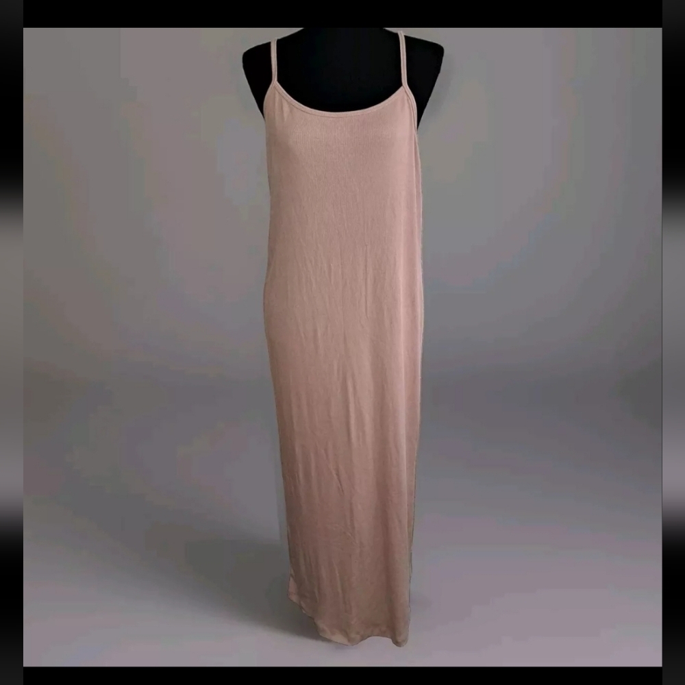 Asos Dress Pink Stretch Cross Back Maxi NWT US Size 14 Long Casual B20#18